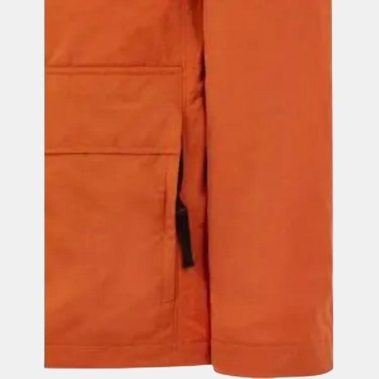STONE ISLAND Однотонная куртка с логотипом, воротником-стойкой и длинными рукавами, мужская куртка, оранжевая 781542730-V0073