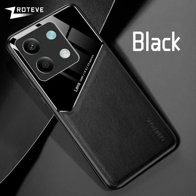 Чехол для Redmi Note13 Zroteve PU Кожа Автомобильный Магнитный Жесткий ПК Чехол Для Xiaomi Redmi Note 13 12S 12 Pro Plus Xiomi Note12 Чехлы