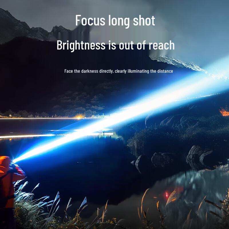 Warsun B350 Rechargeable LED Flashlight with COB Side Light