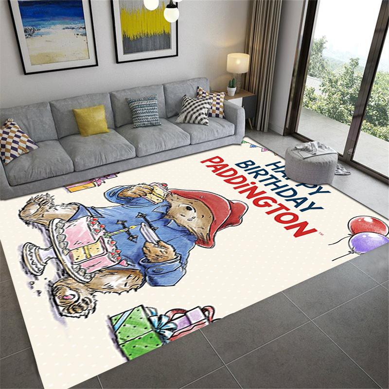 2025 New Paddington Bear Carpet Rug for Living Room Bedroom Home Sofa Decoration,Kids play Non-slip Floor Mat