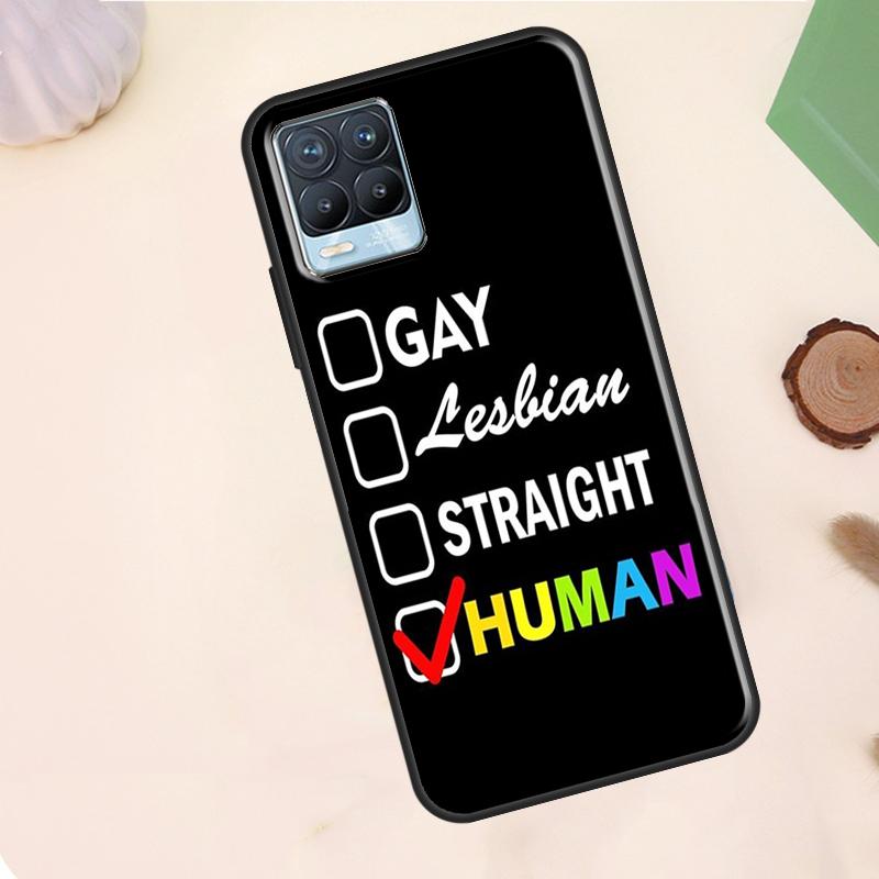 Gay Lesbian LGBT Rainbow Pride Case For Realme C55 C53 C33 C63 C61 C51 C65 C67 C71 C75 11 12 13 14 15 Pro Plus GT6 GT7 Pro