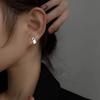 Серьги-гвоздики геометрические из серебра 925 пробы для женщин, сшитые, корейский хип-хоп, универсальное ювелирное изделие, подарок