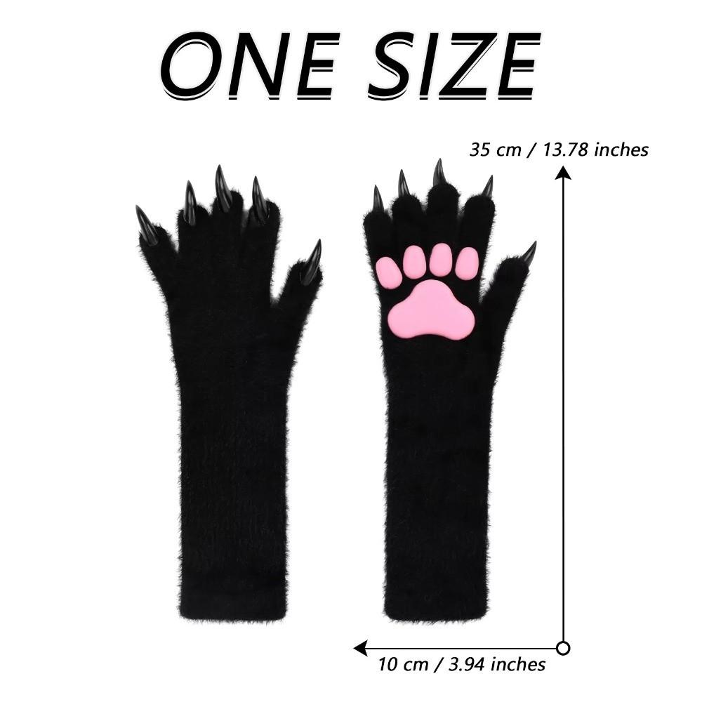 Silicone Meat Pad Cat Claw Mittens Solid Color Cosplay Ghost Claw Props Cosplay Costume