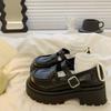 Retro British Platform Small Leather Shoes Women's 2025 Summer New College Style Japanese Jk with Skirt Mary Jane Single Shoes