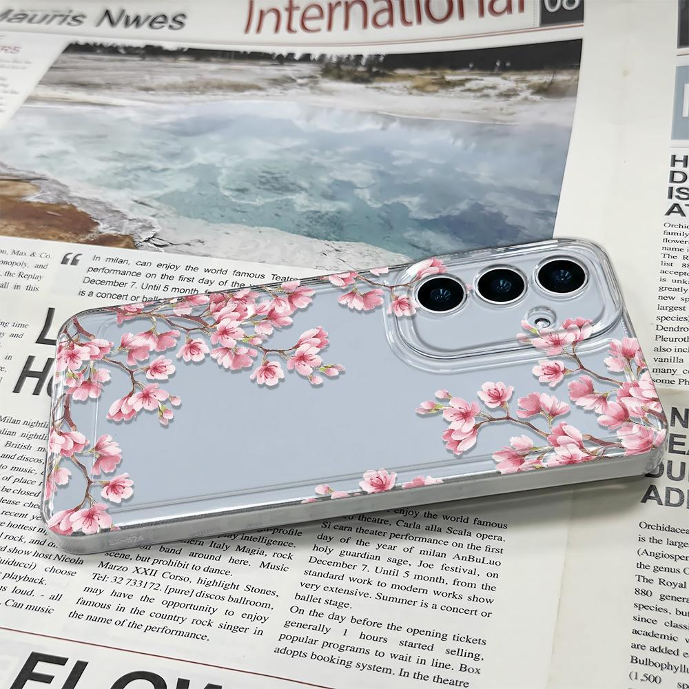 Продвинутый чехол для телефона с цветами для Samsung S20 S21 FE S22 S21 S20 S20 S10 Note 10 20 S23 S24 S25 Plus Ultra Мягкий чехол Cover Funda