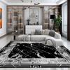 European Marble Pattern Rug Large Area Living Room Carpet Non-slip Bedroom Decor Rug Washable Lounge Coffee Table Mat Luxury