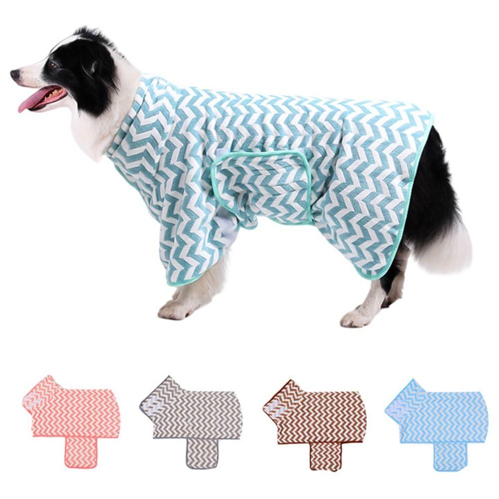 Keeping Warm Pet Absorbent Towel Microfibre Dog Drying Coats Dog Bath Robe For Dogs Cats