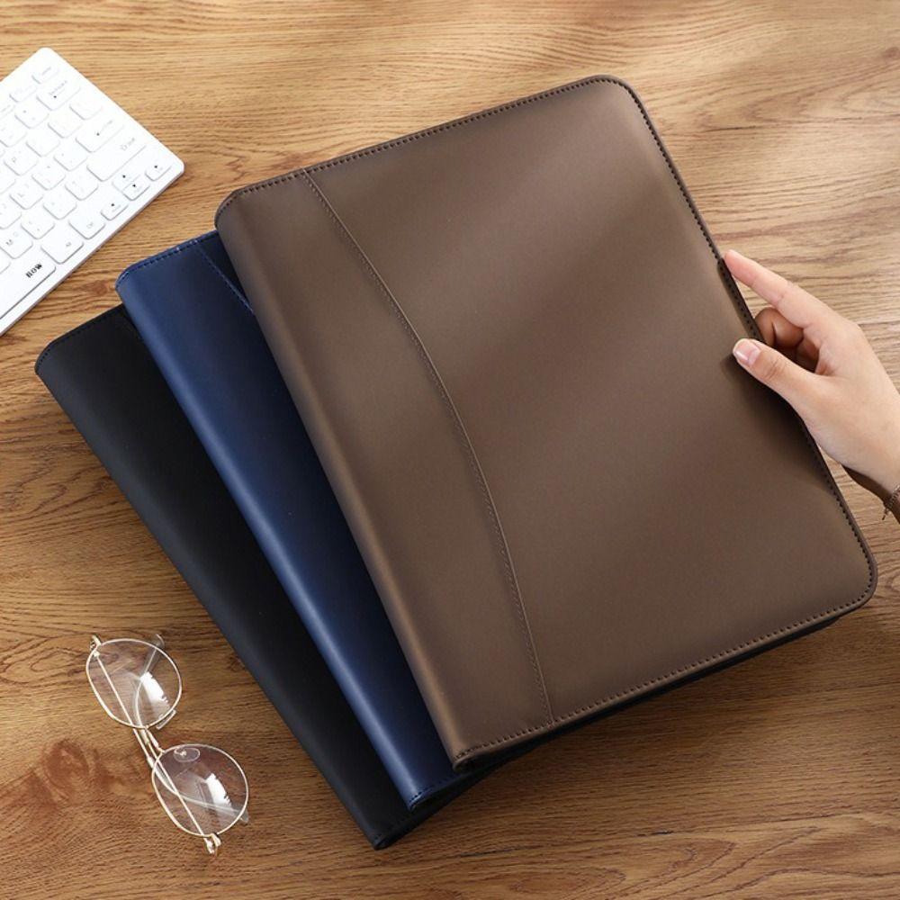 Папка для файлов формата А4 на молнии с калькулятором, блокнот для заметок на совещании, портативный бизнес-блокнот, совещание