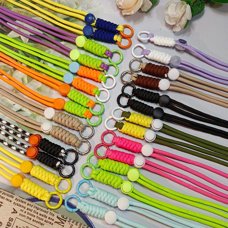 Регулируемый плетеный кроссбоди шнурок для телефона с защитой от потери, с задним зажимом и ремешком для лыжной перчатки