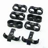8pcs AN -6 AN6 14MM Braided Hose Separator Clamp Fitting Adapter Bracket Black
