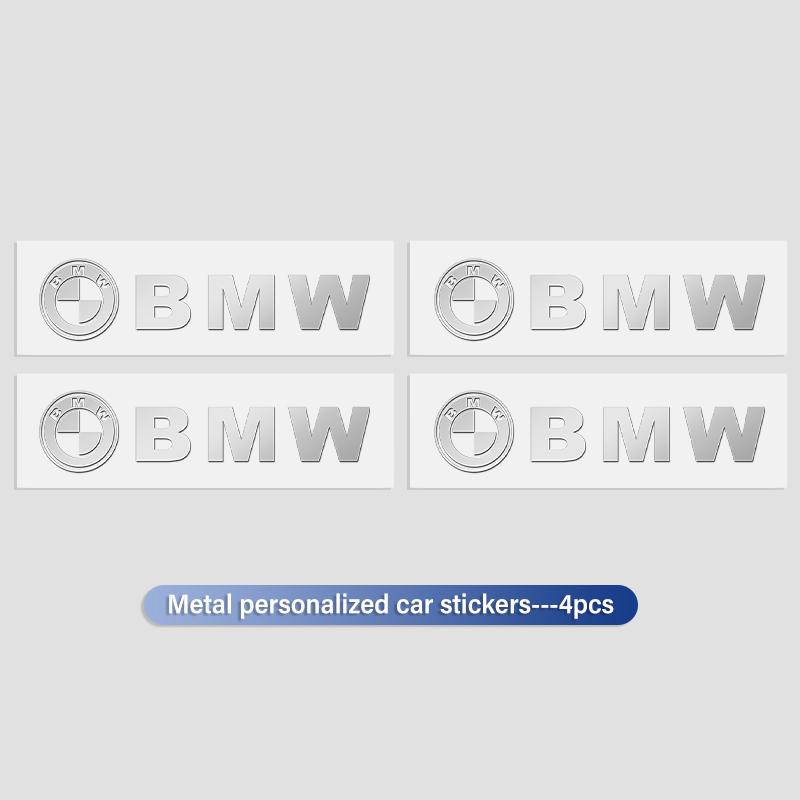 LHDQ4 Car 3D Metal Badge Decorative Interior Decor Logo Sticker For BMW Performance X1 M3 M6 F01 F02 E34 E36 E60 F10 F20 X6