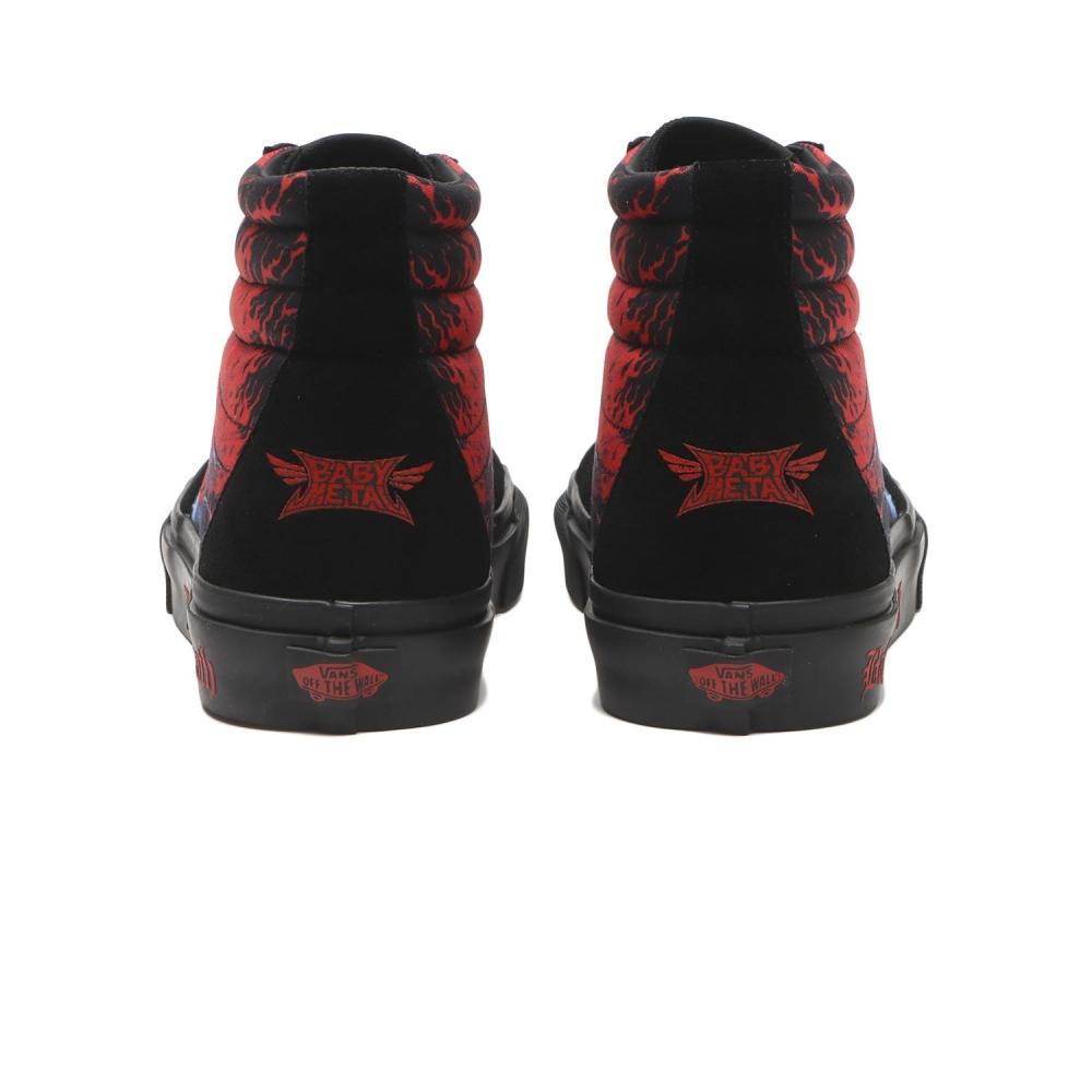 Vans Skate High Black Red V38cf