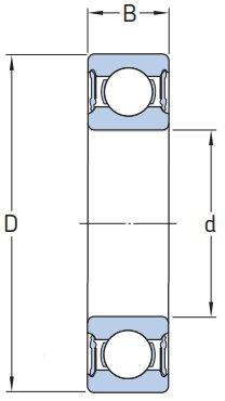 Ball Bearing 6205 Zz Zvl 25X52X15