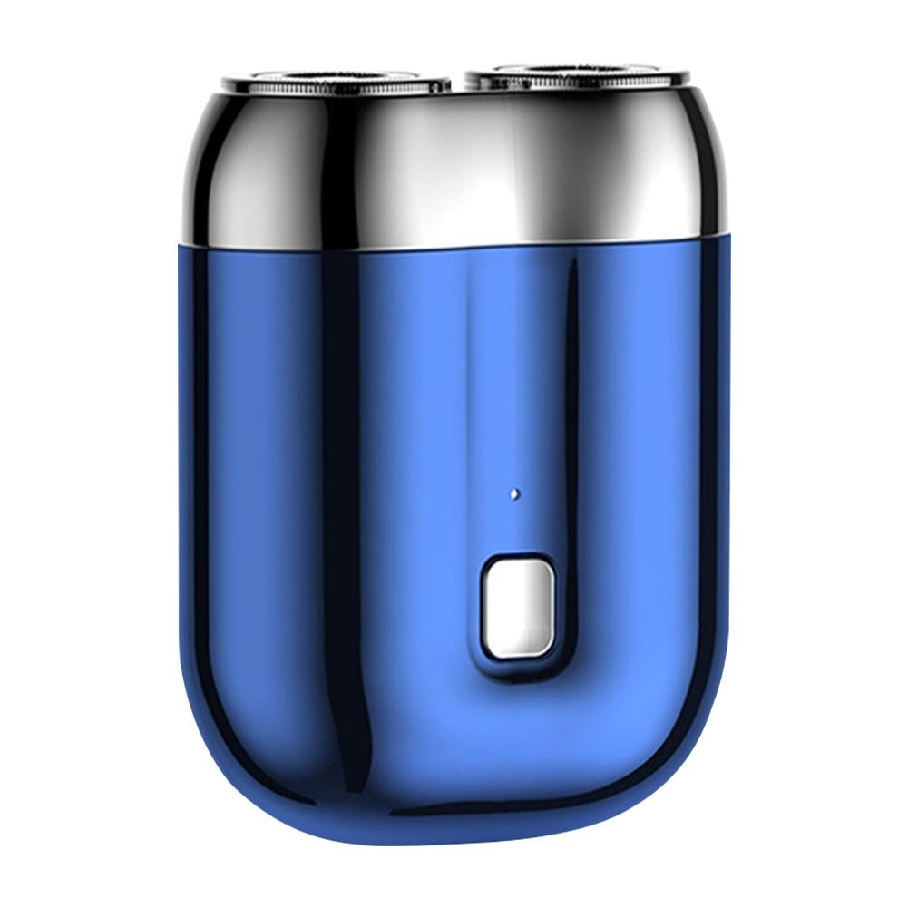 Mini Dual-Head Electric Razor Rechargeable Beard Shaver Washable Pocket Shaver for Men Home Travel