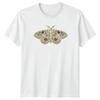 Floral Moth TShirt Nature Garden Gift For Him And Her