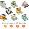 Creative 3D Art Notes Multifunctional Memo Mat 3D Model Notepad DIY Beautiful Desk Decoration Notes Home Office Birthday Gift