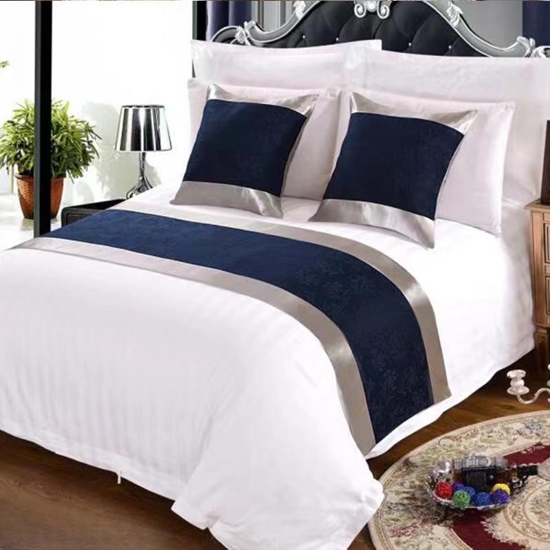 Европейский стиль бегунки роскошная вышивка кровать флаг бросить бегун свадебный номер отель украшение дома кровать хвост полотенце наволочка