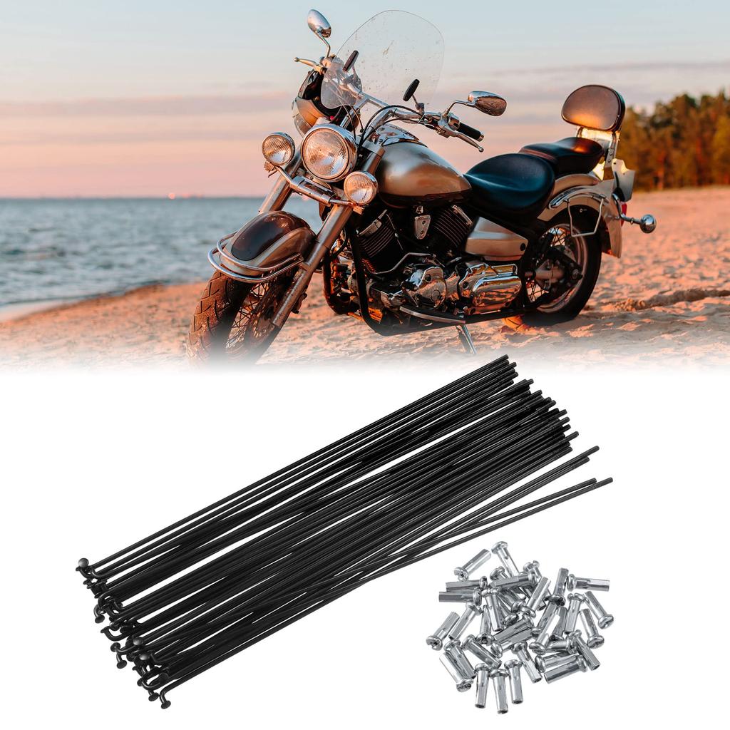Uxcell велосипедные стальные спицы велосипедные спицы 14G с ниппелями для большинства велосипедов длина 183 мм 40 шт.