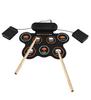 Electronic Drum Set with 3W Speaker Hand Roll Drum Set 7 Pads Supports Various Audio Input 3 Drum