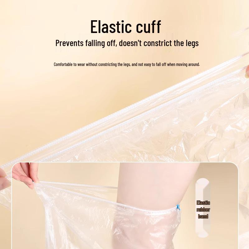 Waterproof Disposable Rain Shoe Covers - Transparent & Durable for Adults and Children