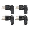 4 шт. для NEMA 5‑15P в IEC320 C13 преобразователь 90 градусов 3-контактный адаптер питания для питания ноутбука