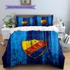 Djurgardens IF Pattern Bedding Quilt Set  Home Decoration  Gift (1 * duvet cover + 2 * pillowcase  without core).xwn