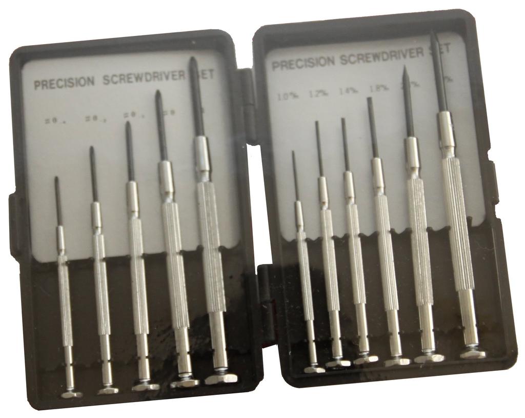 ESCO Precision Driver Set EA552GC 11-Piece (Plus-Shaped)