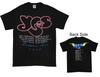 1991 Yes Reunion Tour Черная футболка Двусторонняя футболка унисекс