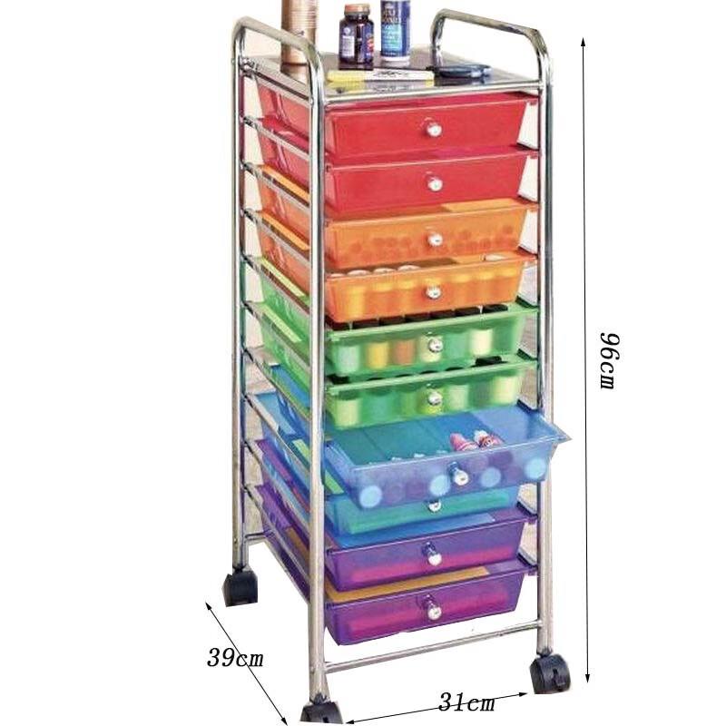 WEZHO 10-Tier Multi-Function Rolling Storage Organizer