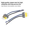 2Pcs H11 H8 Female Adapter Wiring Harness Socket Connector for Fog Light Headlamp