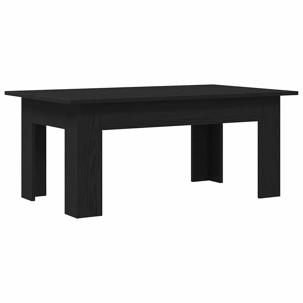 Coffee Table Black Oak Look 100 x 60 x 42 cm Engineered Wood