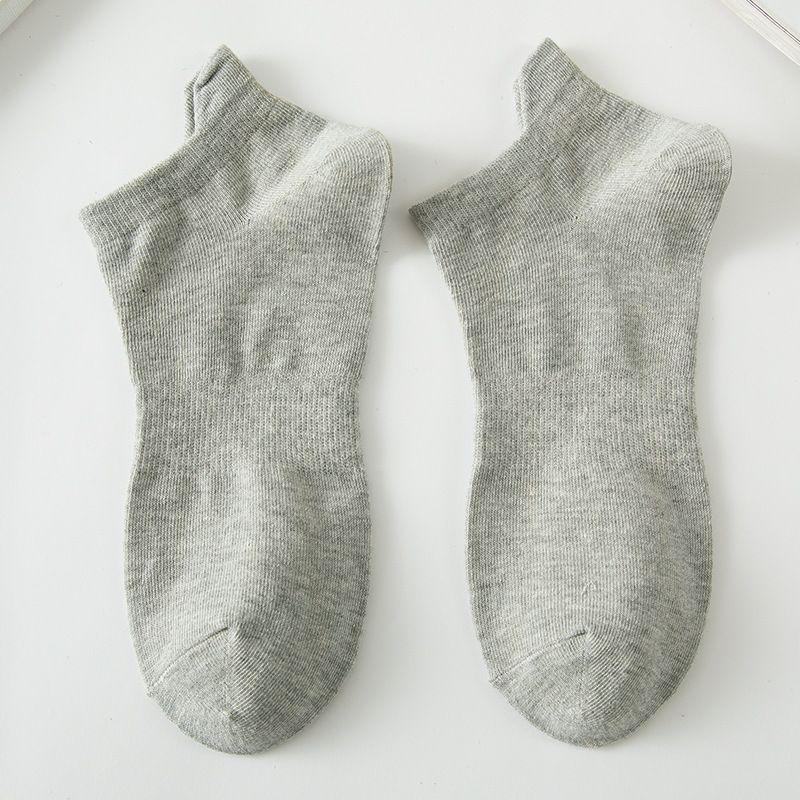 Мужские дышащие невидимые спортивные носки с низким вырезом — тонкие, однотонные, для весны и лета