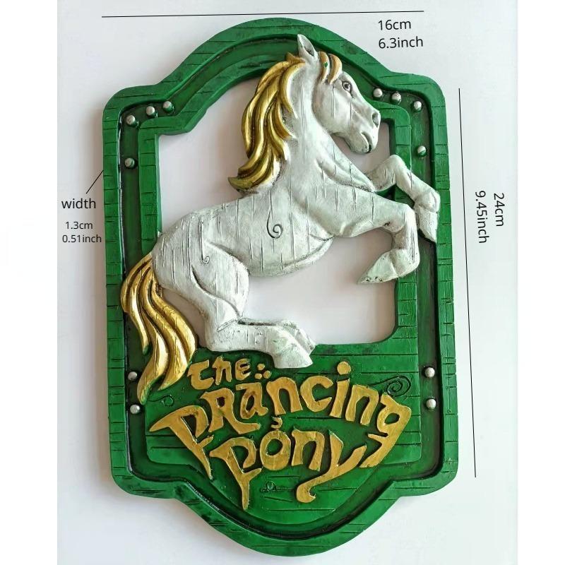 1PC Christmas Decorations Home Wall Art Decor Horse Dragon Statue Handmade Resin Crafts Home Loft Decor