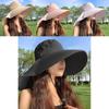 Wide Brim Sun Hat For Women Summer Uv Protection Neck Covering Stylish Design