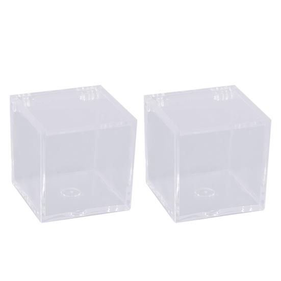 Ящик для хранения акриловый квадратный кубический органайзер с крышкой прозрачный дизайн пылезащитный многоцелевой ювелирный акриловый дисплей коробка