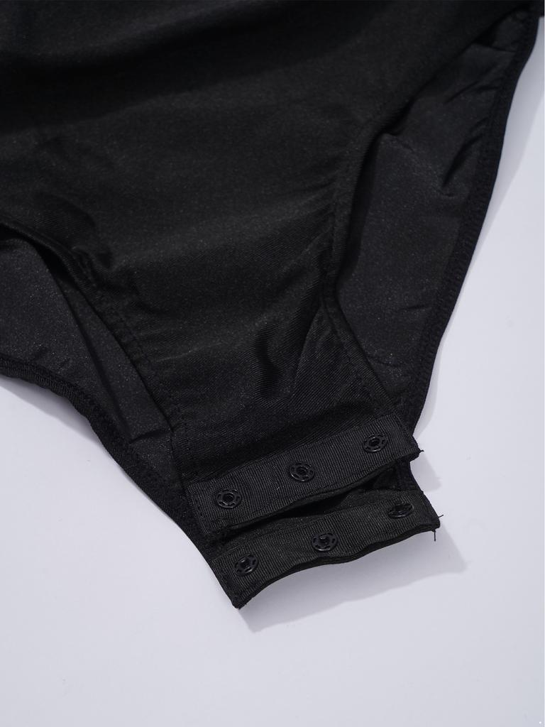 Комплект танцевальной одежды для девочек, без рукавов, с круглым вырезом, украшенный блестящими стразами, контрастного цвета, леотард и шорты