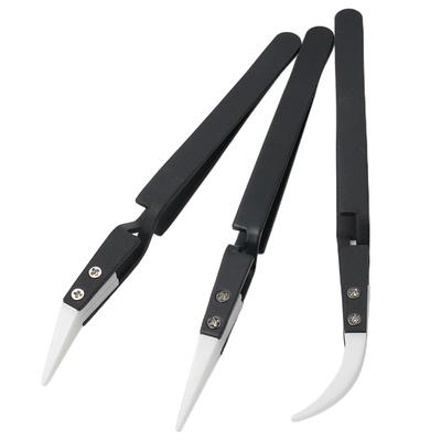 Антистатические пинцеты Прецизионные Обратные Кислотостойкие