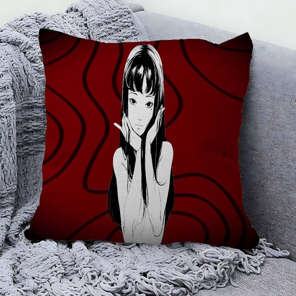 Junji Ito Cushion Cover Pillowcase Upholstery Sofa Throw Pillow Home Decor Pillowcas