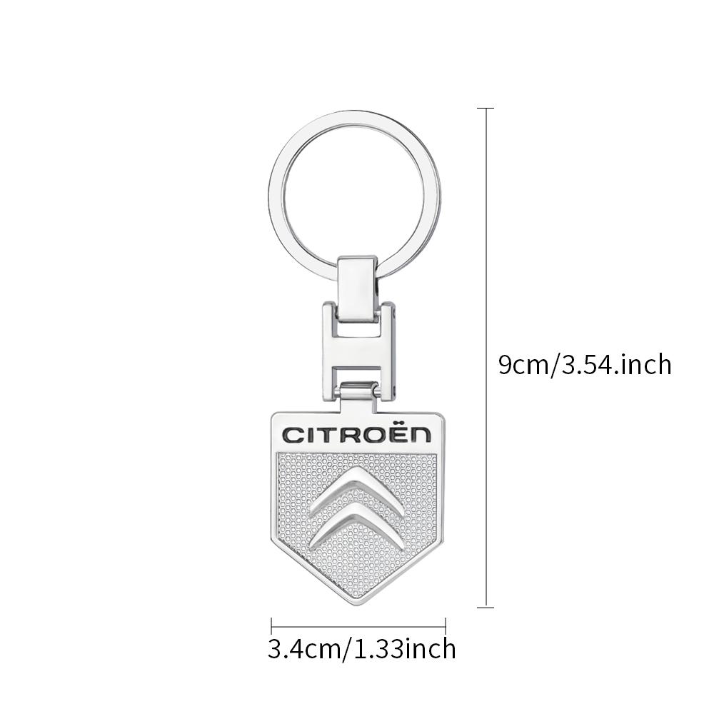 Fashion Metal Keychain Best Gift Key Ring jewelry For Citroen C4 C3 C5 C1 C2 Berlingo Celysee Car Keyring Key Chain Accessories HT6