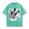 Anime Hunter X Hunter Killua Gon Freecss Graphic T Shirt Men Women Clothing Oversized Tshirt Washed Cotton Tee Harajuku T-shirt