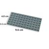 Конструктор DIY 6x12 точек Собираемые частицы 6 шт. Тонкие фигурные кубики Образовательный Креативный Размер Совместим с 3028 Игрушками