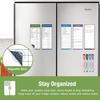 Magnetic White Board for Fridge - Dry Erase Meal Planner for Refrigerator - Weekly Menu Board, Grocery List, Memo Pad, Fridge and Freezer Inventory