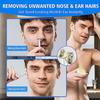 Er Nose Wax Kit Men120g Wax 30 Applicators Ear Nose Hair Removal Waxing Kit for Women Includes 15 Balm Wipes 10 Mustache Guards