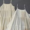 Summer New Women Casual Dresses Johnature Sweet Mori Japanese Loose Slip Dress Patchwork Lace Cotton Render Cake