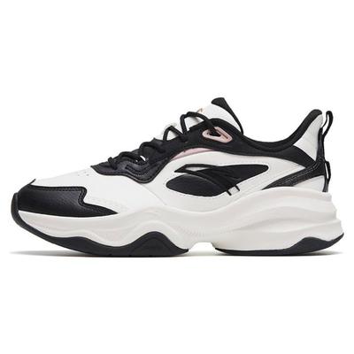 Танцевальная аэробика Прочные дышащие низкие кроссовки для тренировок Женские кроссовки Черные Белые 122317756-3