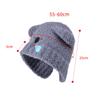 Autumn Winter Hat Women Bear Ear Protection Cap Plush Warm Knitted Wool Hat