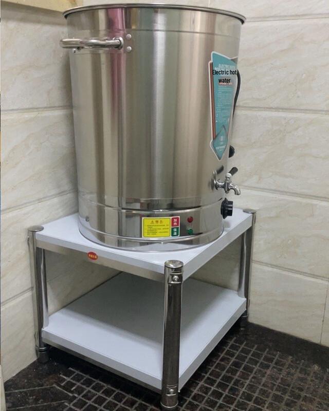 Cream Style Wooden 1-Barrel Floor-Standing Storage Rack