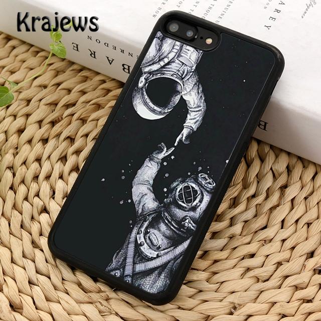 Чехол для телефона Krajews Astronaut Space Sea Diver для iPhone 14 6s 7 8 plus XR XS 11 12 13 pro max Samsung Galaxy S21 S22ultra