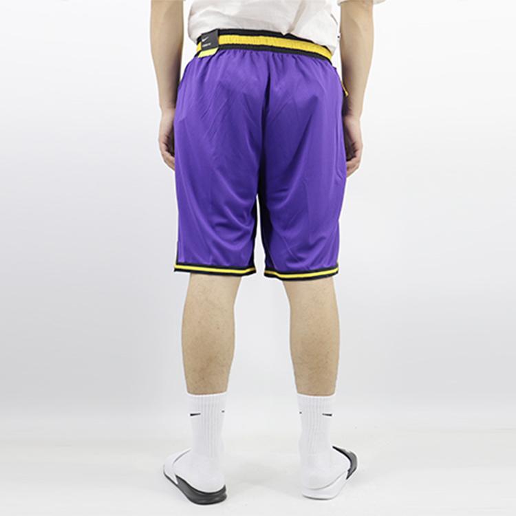 Nike NBA Statement DNA Los Angeles Lakers Баскетбольные тренировочные шорты мужские фиолетовые AV3537-504