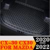 Sinjayer коврик для багажника автомобиля, водостойкий автомобильный коврик для багажника, высокие боковые коврики для багажника, подкладка для коврика, подходит для Mazda CX-30 CX30